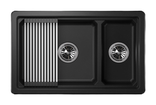 Мойка кухонная Granula Kitchen Space 7304U, ШВАРЦ